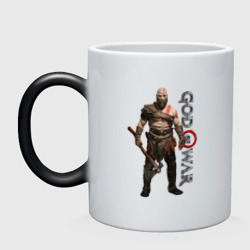 Кружка хамелеон Кратос, Бог войны God of war