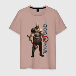 Мужская футболка хлопок Кратос, Бог войны God of war