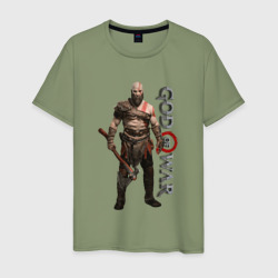 Мужская футболка хлопок Кратос, Бог войны God of war