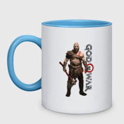 Кружка двухцветная Кратос, Бог войны God of war