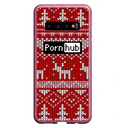 Чехол для Samsung Galaxy S10 Porn Hub новогодний купить недорого в ...