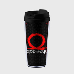 Термокружка-непроливайка God of war Кратос лого