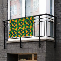 Флаг-баннер Ананасы. Много ананасов - фото 2