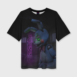 Женская футболка oversize 3D Bonnie - broken