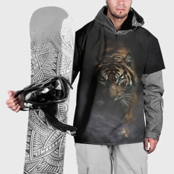 Накидка на куртку 3D Тигр в тумане
