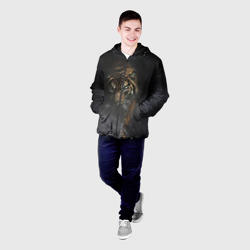 Мужская куртка 3D Тигр в тумане - фото 2