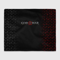 Плед 3D God of war logo, руны