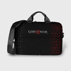 Сумка для ноутбука 3D God of war logo, руны