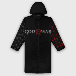 Женский дождевик 3D God of war logo, руны