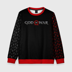 Детский свитшот 3D God of war logo, руны