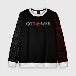 Детский свитшот 3D God of war logo, руны