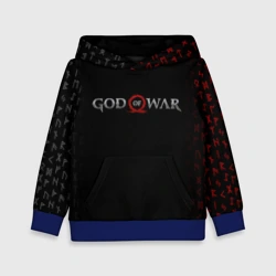 Детская толстовка 3D God of war logo, руны