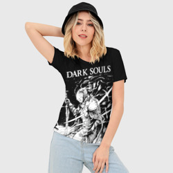 Женская футболка 3D Slim Dark Souls, The Ashen One рыцарь - фото 2