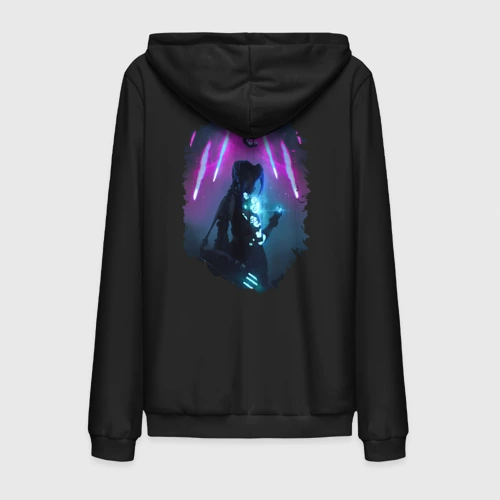 Мужская толстовка на молнии хлопок ДЖИНКС, ЛИГА ЛЕГЕНД / ARCANE JINX