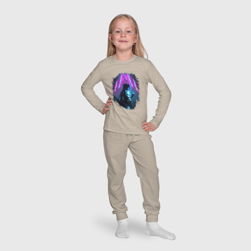 Детская пижама с лонгсливом хлопок Джинкс, лига Легенд Arcane Jinx, цвет миндальный - фото 7