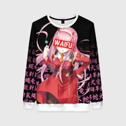 Женский свитшот 3D 02, Zero Two, Darling IN the Franxx