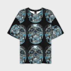 Мужская футболка oversize 3D Skull's pattern