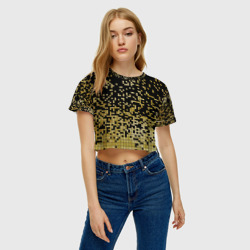 Женская футболка Crop-top 3D Fashion pattern - pixels - фото 2