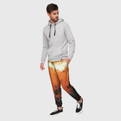Мужские брюки 3D Оранжевый взрыв - дополнение - коллекция Путешествие - Хуф и Ся - фото 2