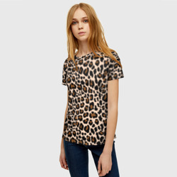 Женская футболка 3D Леопардовые Пятна - фото 2