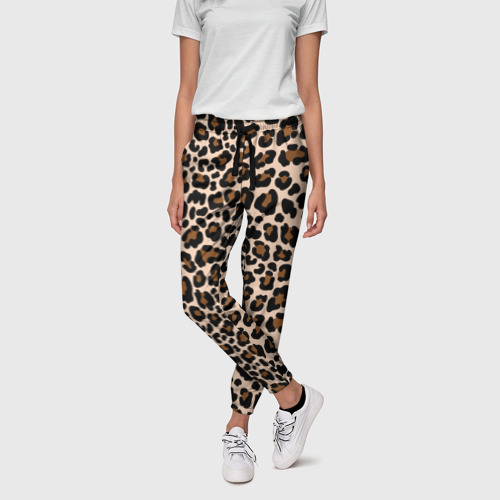 Женские брюки 3D Леопардовые Пятна, цвет 3D печать - фото 3