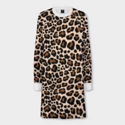 Женское платье-свитшот 3D Леопардовые Пятна