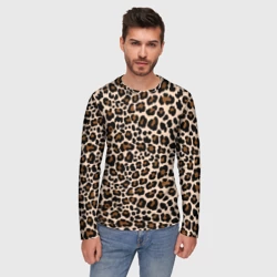 Мужской лонгслив 3D Леопардовые Пятна - фото 2