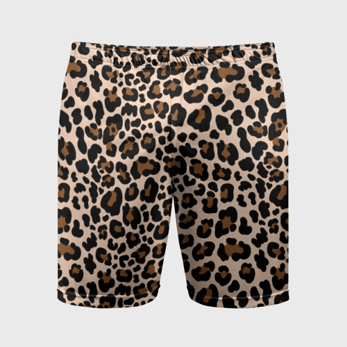 Мужские шорты спортивные Леопардовые Пятна, цвет 3D печать