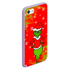 Чехол для iPhone 5/5S матовый Новогодний Grinch на танцполе - фото 2