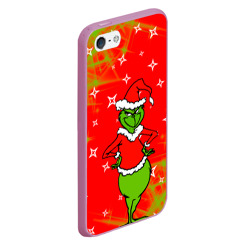 Чехол для iPhone 5/5S матовый Новогодний Grinch на танцполе - фото 2