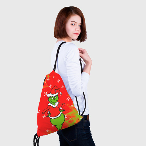 Рюкзак-мешок 3D Новогодний Grinch на танцполе - фото 5