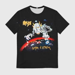 Мужская футболка 3D Игра с огнём - Ария