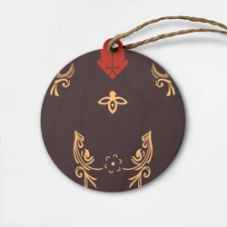 Деревянная игрушка круг Костюм Ху Тао HU Tao