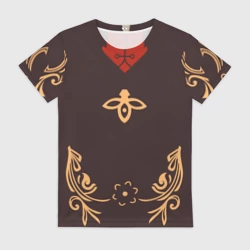 Женская футболка 3D Костюм Ху Тао HU Tao