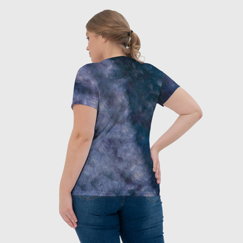 Женская футболка 3D с принтом Беспечный ангел - Ария, вид сзади #2