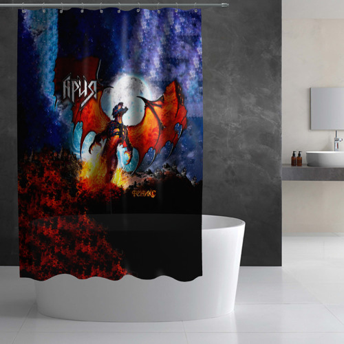 Штора 3D для ванной Феникс - Ария - фото 2