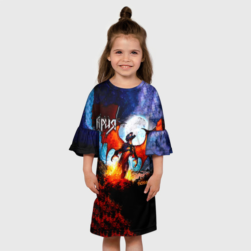 Детское платье 3D Феникс - Ария, цвет 3D печать - фото 4