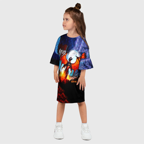 Детское платье 3D Феникс - Ария, цвет 3D печать - фото 3