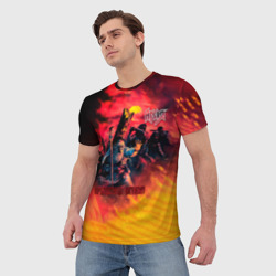 Мужская футболка 3D Крещение огнём - Ария - фото 2