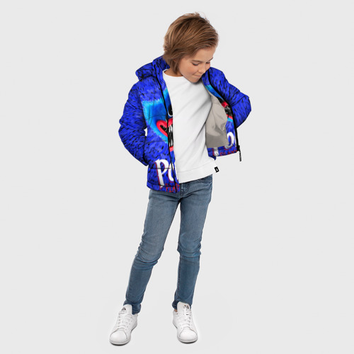 Зимняя куртка для мальчиков 3D Хагги Вагги - Поппи Плейтайм, цвет светло-серый - фото 5
