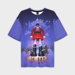 Мужская футболка oversize 3D   New Year's Nutcracker giant