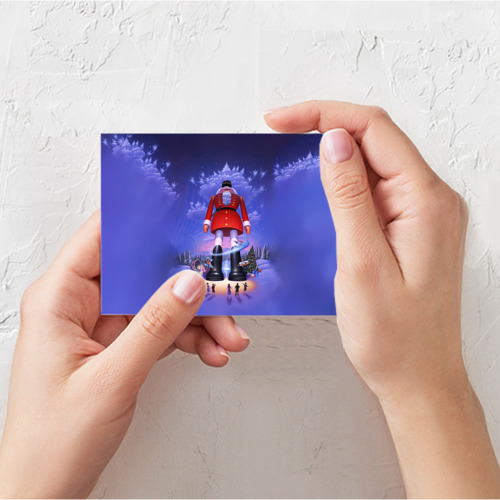 Поздравительная открытка   New Year's Nutcracker giant, цвет белый - фото 3