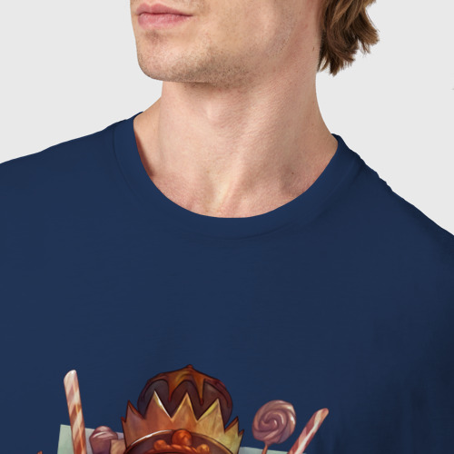 Мужская футболка хлопок Characters of the Nutcracker, цвет темно-синий - фото 6