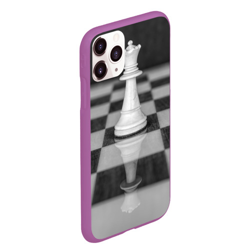 Чехол для iPhone 11 Pro Max матовый Шахматы Ферзь, цвет фиолетовый - фото 3