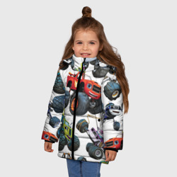 Зимняя куртка для девочек 3D Вспыш и чудо машинки - Персонажи - фото 2