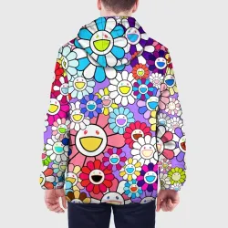 Мужская куртка 3D Цветы Takashi Murakami - фото 5