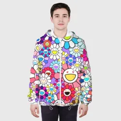 Мужская куртка 3D Цветы Takashi Murakami - фото 4
