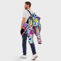 Мужская зимняя куртка 3D Цветы Takashi Murakami - фото 5