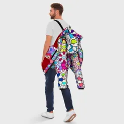 Мужская зимняя куртка 3D Цветы Takashi Murakami - фото 5