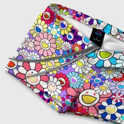 Мужские купальные плавки 3D Цветы Takashi Murakami - фото 6
